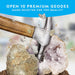 National Geographic Break Open 10 Premium Geodes - Includes Glasses, Detailed Learning Guide, and Screen Support 2