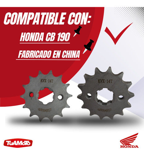 Piñon honda cb 190 14d original 4