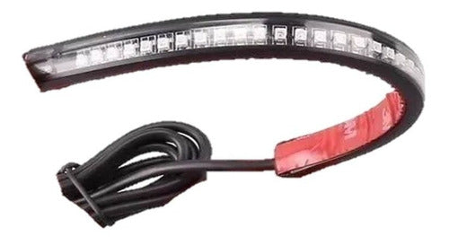 Flexible LED Strip for Motorcycle Position Turn Signal Brakes 48 High Power LEDs 3M Adhesive - Maranello 1