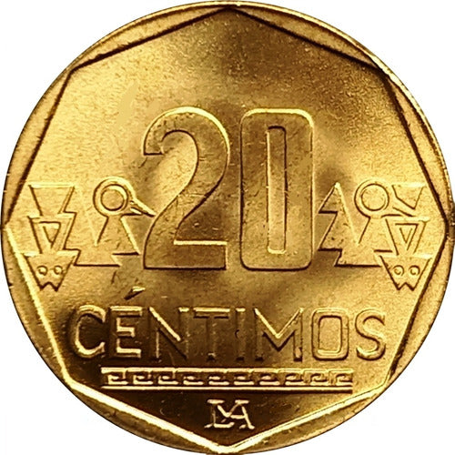 Perú 20 Céntimos Coin 2022 Uncirculated 0