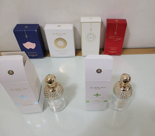 Lote Frascos Vacios Guerlain  Aqua Allegoria Caja Colección 0