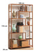 Carolinas Home Bamboo Shelf 100x25x175cm Mahogany Color 1