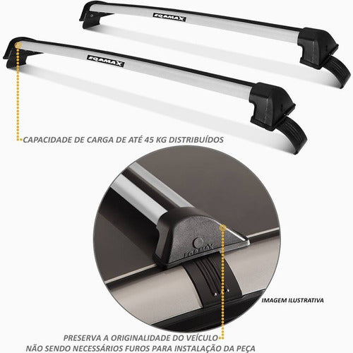 Ford Barra De Techo Aluminio 2015 Eqmax 2