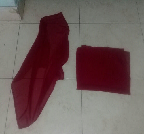 Burgundy Gossamer Dance Scarf 50 cm 0