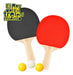 Set Ping Pong 2 Paletas +3 Pelotas + Red + Soportes - El Rey 1