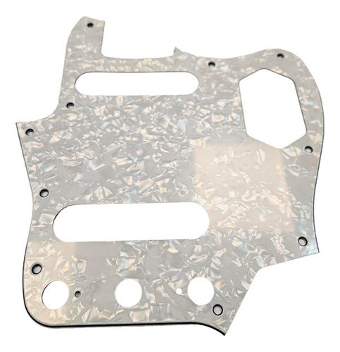 Cool Parts Pickguard PJG09 WPJaguar 3 Layer White Pearl 0