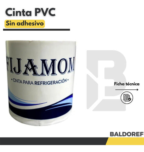 Cinta Pvc Sin Adhesivo Refrigeración 7cm X 20 Metros 1