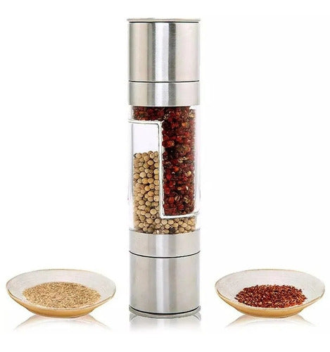 Double Stainless Steel Salt Pepper Spice Grinder Mill for Coffee 4