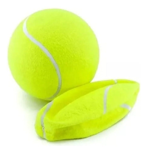 Set X2 Pelota Tenis 25 Cm Felpa Gigante Playa Playera 5