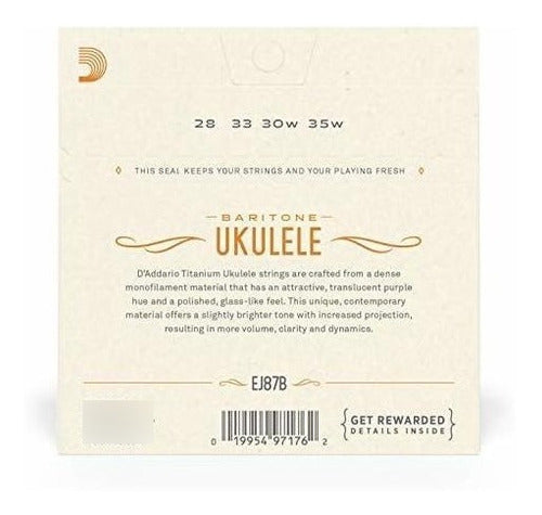 D'Addario Cuerdas De Titanio Para Ukelele 2