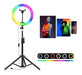 Profesional rgb Aro Anillo Luz Led Rgb Multi Color Con Tripode 3