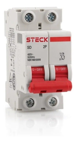 Steck Thermal Switch 40A Curve C Bipolar 3kA SDD62C40 2