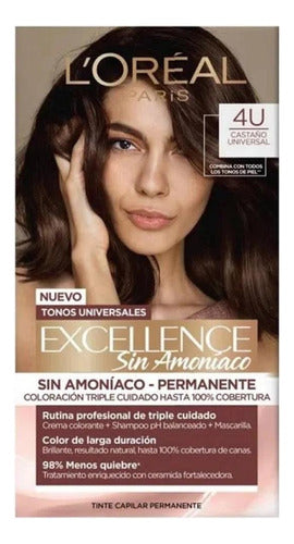 Tinta L'oreal Excellence Nudes 4u Castaño 0