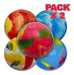 Pelota De Goma Kiko Gigante 55cm Multicolor Plastisol X 2 U 0