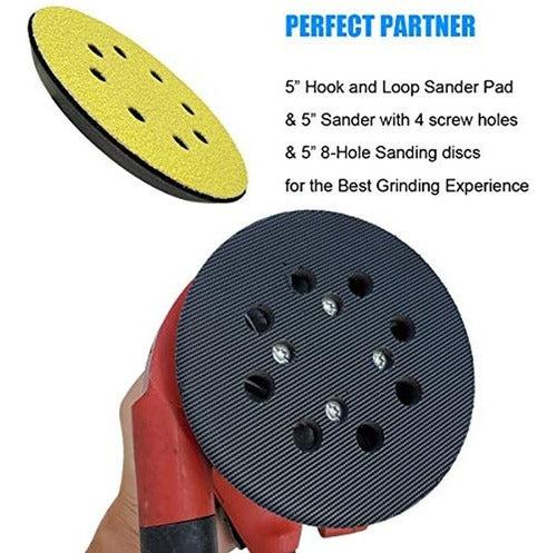 Tockrop 5-Inch Replacement Pad for Hook and Loop Sander 3