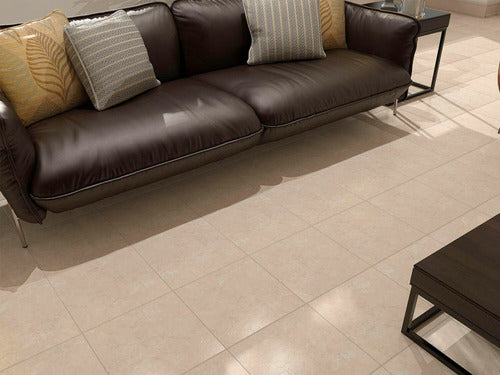 Incefra Ceramica Para Piso Y Pared De 35x35 Marmolado Beige Acetinad 1