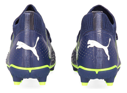 Puma Future Match Fg/Ag Soccer Cleats for Kids in Blue and White 2