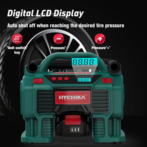 Hychika - Tire Inflator with Air Compressor 1