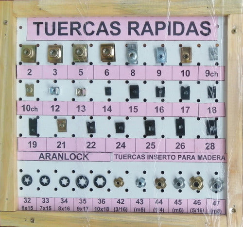 Tuercas Rapidas - Tuerca Inserto/Madera - Rosca de 8 Mm-x15u 1