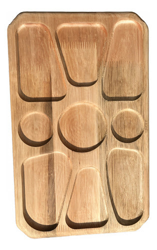 Tabla De Picada De Madera Mediana 40 X 25 X 2 Cm Copetinero 0