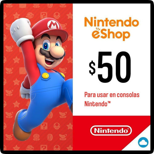 Nintendo eShop 50 USD Official Code / Switch 3DS Wii 0