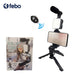 Vlog Cast Studio Tripod Support for Mobile Microphone LED Light 3