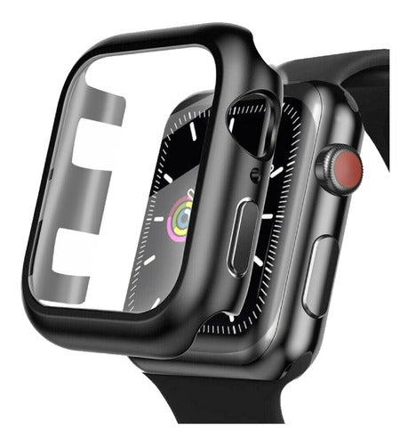 Genérica Black Rigid Acrylic Protector Compatible with Apple Watch 0