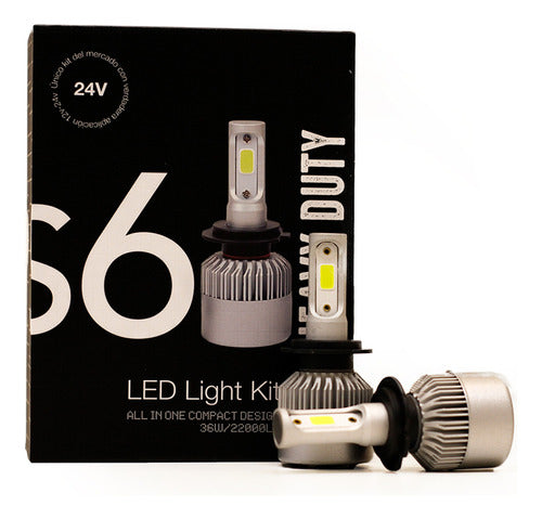 Luxled Kit 2 Lámparas Led 12v Y 24v Camion Micro - S6 Heavy Duty H7 0