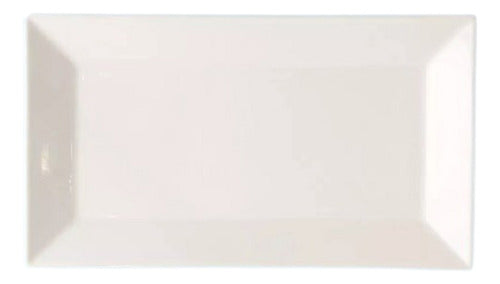 Horeca Daisy Rectangular Porcelain Platter 25 x 17 cm 0