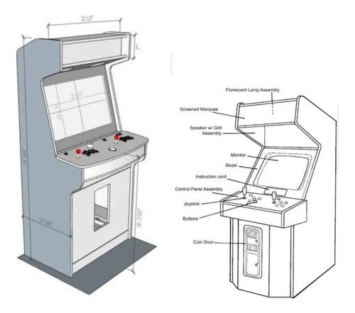 60 Modelos De Fliperama + Projeto Com Medidas Arcade 3