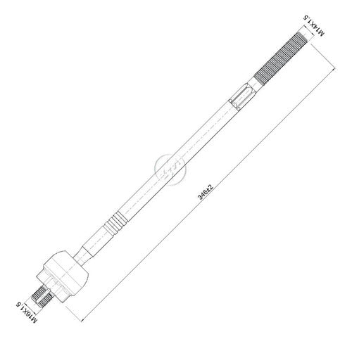 Par Terminal Axial Mitsubishi Pajero Tr4 2011 2012 2013 2014 5