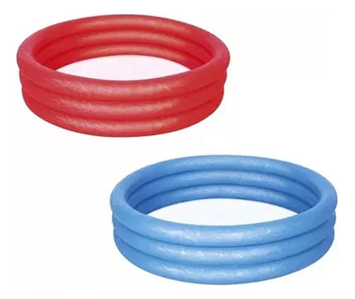 Small 3-Ring Inflatable Pool 152x25cm Bestway 51026 Red 4