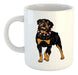 Taza De Ceramica Rottweiler Feliz Con Collar 0