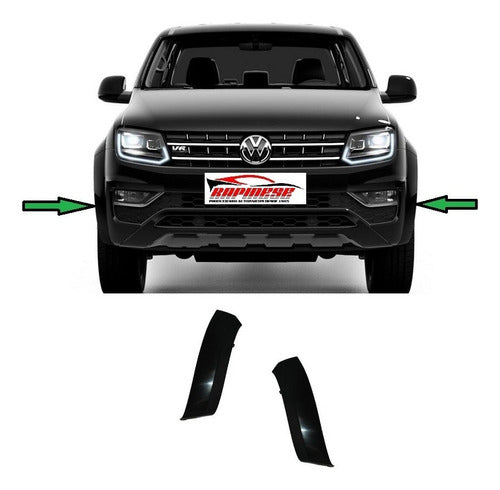 Fender Moldura Paragolpe Delantero Vw Amarok 2017/22 El Par 1