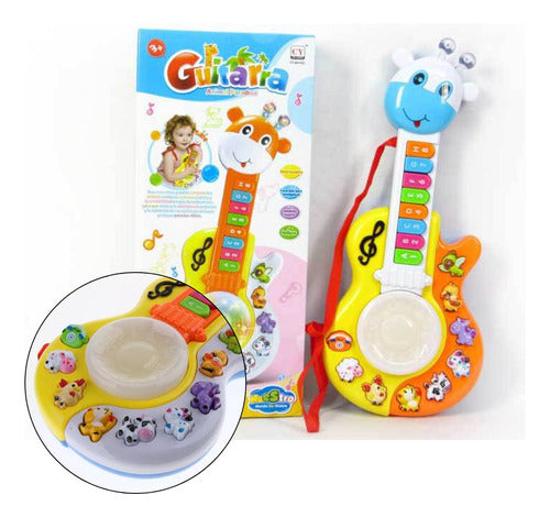 Juego Didáctico Educativo Guitarra Musical Sumar Animales Rz 0