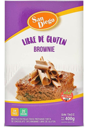 Premezcla Para Brownie De Chocolate Sin Tacc San Diego 400gr 0