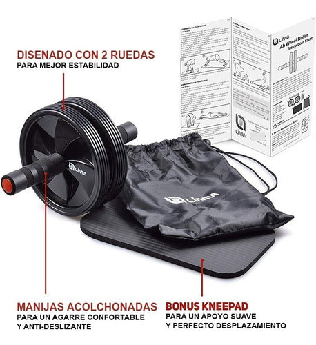 Upowex Double Ab Wheel with Fitness Mat 2