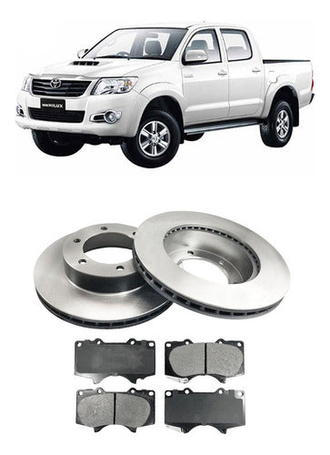 Gr Frenos Disc and Pad Set for Toyota Hilux 2005 0