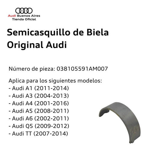 Audi Semicasquillo De Biela Volkswagen Passat 2003 Al 2015 1