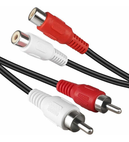 Audio Extension Cable 2 RCA Male to 2 RCA Female 0