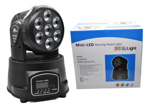 Las Luces De Cabeza Móvil Con 7 Luces Led Rgbw De 10 W 1