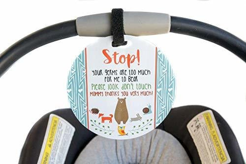 Three Little Tots Safety Do Not Touch Newborn Baby Tag 0