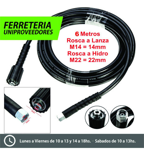 Ferreteria Uniproveedores Universal Hose for Pressure Washer 6mt Subte A 2