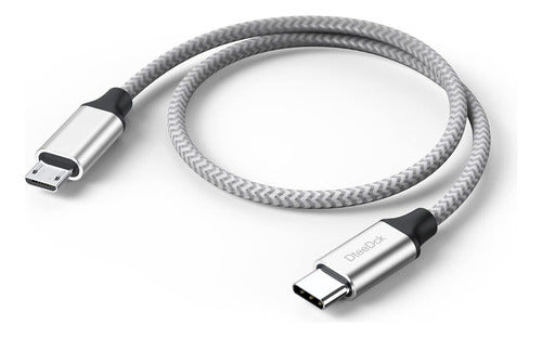 DteeDck USB C to Micro USB Cable, 1 Foot, Adapter Cable 0