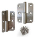 Bronzen Stainless Steel Hinges 76x60x2 mm Right Opening X2 0