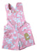 PuntaPie Kids Short Jardineros in Pink Daisy Print for Babies 0