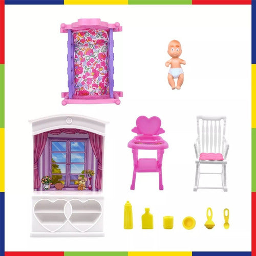 Cuarto De Bebe  Muebles De Muñecas Gloria Jeg 24022 3