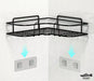 Generic Corner Organizer Shelf Set X2 Black 4