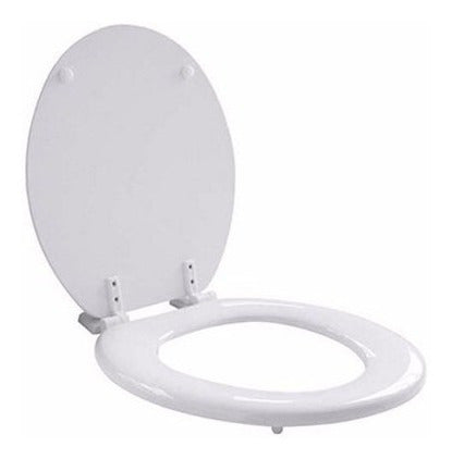 Fhavil Wooden Toilet Seat with PVC Hardware for All Models 2