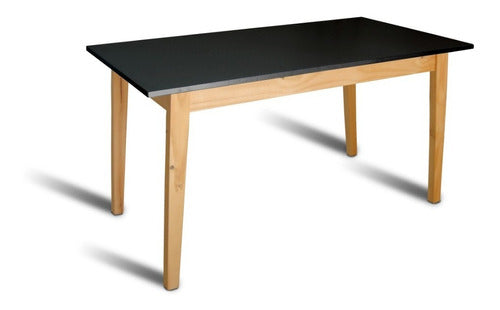 Scandinavian Nordic Dining Table 80x150 Black 0